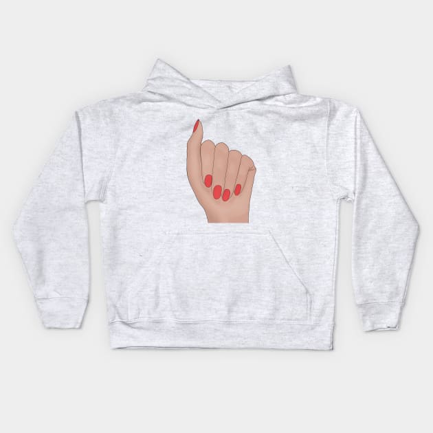 Beautiful Nails Kids Hoodie by DiegoCarvalho